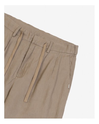 Oversize Linen Drawstring Trousers