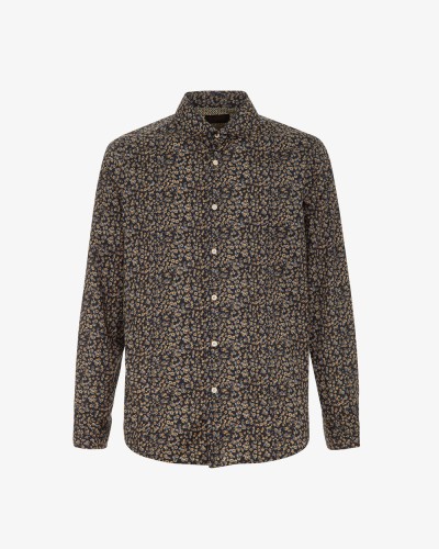 Printed poplin shirt