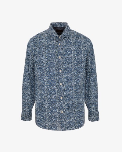 Printed poplin shirt