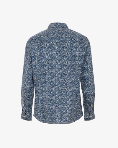 Printed poplin shirt