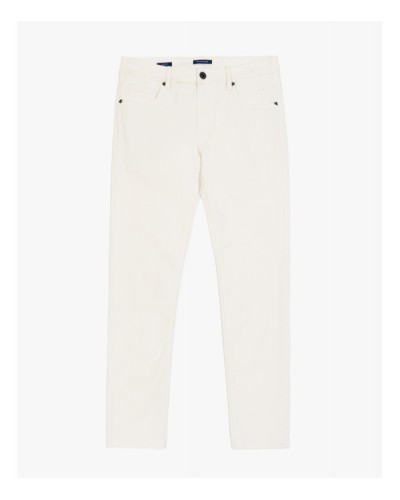 Regular fit chinos in velvet fabric