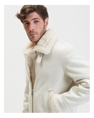 GIUBBOTTO ECOPELLE EFFETTO SHEARLING